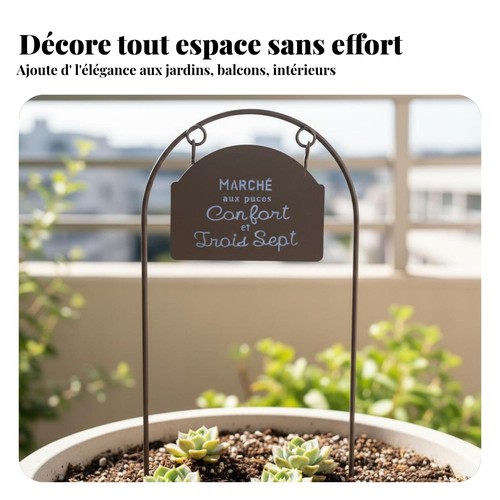 Piquet fleur arche - piquet, fer