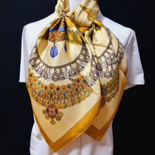 RARE VINTAGE HERMES Silk Scarf "Kosmima" Carre 90 Duty-free US