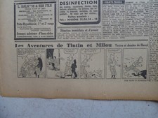 TINTIN / JOURNAL  LE SOIR  NUM 260 / 6  NOV  1941  /TINTIN  L ETOILE MYSTERIEUSE