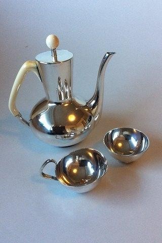 Service moka argent - à, en