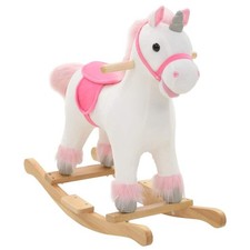 Cheval à Bascule Peluche Rose