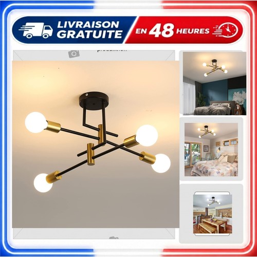 Lustre sputnik industriel - lustre,