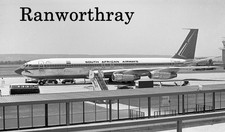 Orig Aircraft Negative ZS-SAE Boeing 707-344B South African Airways c1968 #1716