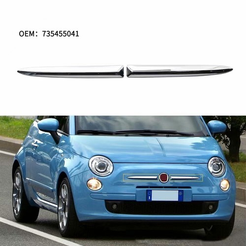 Pair chrome front bumper upper - chrome,