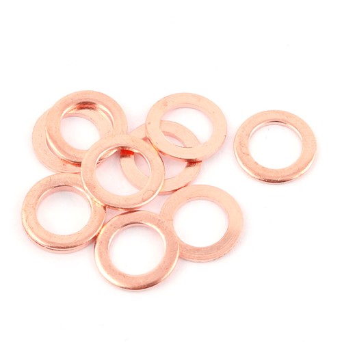 10pcs bague plat cuivre - plat, en