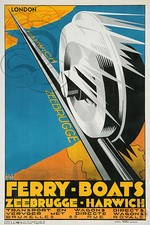 PLAQUE ALU DECO AFFICHE FERRY