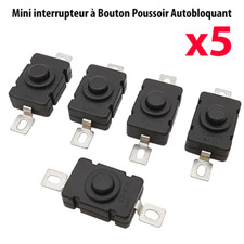 5x mini interrupteur à bouton