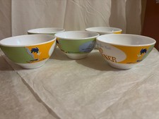 WARNER BROSS  roadrunner lot de 5 bols en arcopal