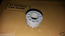 4pcs NOS GERMANY HIGH QUALITY 9 PIN CERAMIC TUBE SOCKET For PL504 EL519 6P12P !