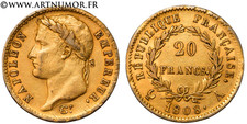 Napoléon I - 20 Francs Or, 1808 A Paris "République"