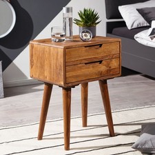 FineBuy Table de chevet Bois