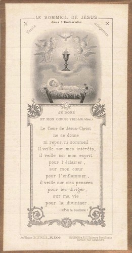 Ancienne image pieuse souvenir - pieuse,