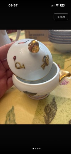Sucrier porcelaine blanche