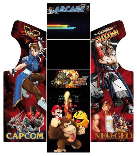 Stickers borne arcade modèle - arcade, (modèle