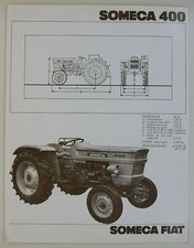 brochure brochure SOMECA 400 tractor traktor prospectus Fiat tractor leaflet