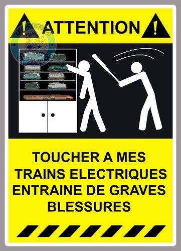 Attention pas toucher mes - attention,