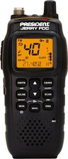 President Jerry FCC AM/FM Portable Radio with Vehicle Charging System - Black