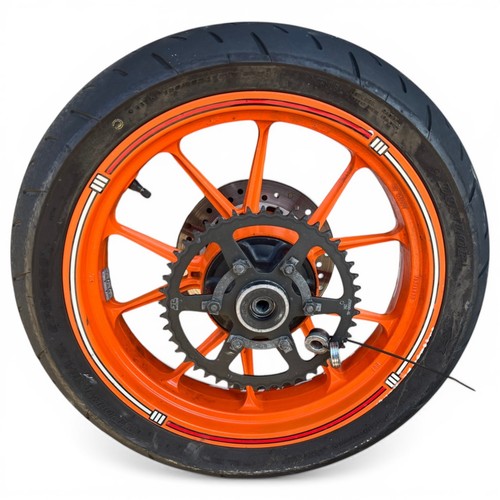 Jante roue arrière orange - jante,