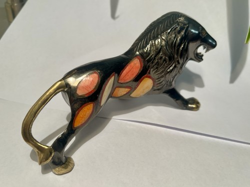 Statuette lion bronze - statuette,