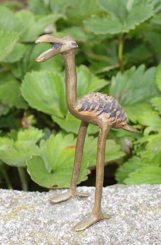 Vintage autruche oiseau - vintage, en