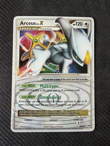 Arceus pokémon 94 - lv.x, 94/99