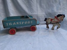 ANCIEN JOUET EN BOIS CHEVAL