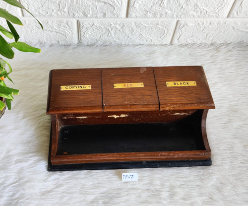 Encrier bois teck - teck, 3