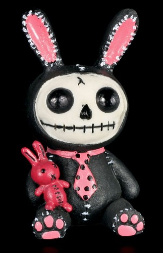 Furry bones figurine noir - bones,