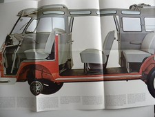 Rare catalogue / brochure VOLKSWAGEN COMBI VW pour USA