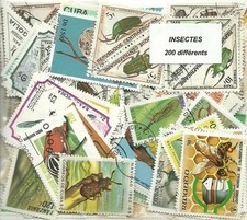 Lot de 200 timbres thematique