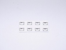 ALEZAN MODELS. 1/43 ACCESSORIES. SET OF 8 RECTANGULAR FRONT LIGHT PELLETS
