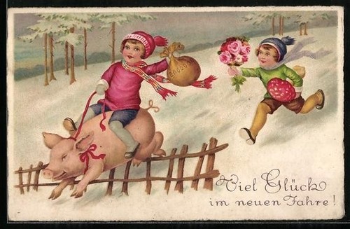 Carte postale enfant avec