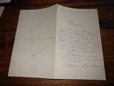 1887.Lettre autographe.Maurice