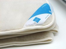 MERINO WOOL UNDERBLANKET 100% NATURAL ,MATTRESS TOPPER ALL SIZES STRAPS CORNER