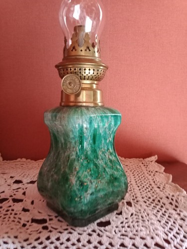 Lampe pétrole verre - pétrole,
