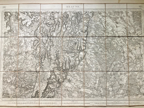Carte état major - carte, beaune
