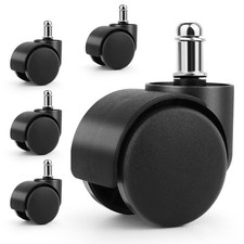 5pièces Roulettes Chaise de Bureau,roulette pour chaise de bureau,Silencieux ...