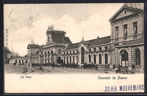 Cpa namur gare 1904 - namur,,