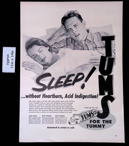 1952 tums for the - tums, sleep