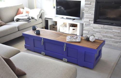 Coffre table basse meuble - table,