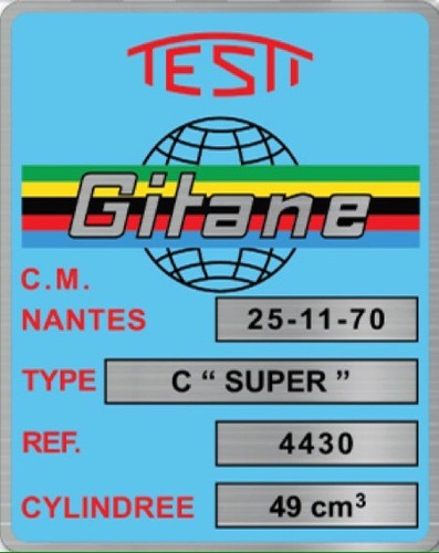 Autocollant gitane testi - gitane,