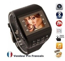 Montre Téléphone GSM Ecran Tactile Camera Lecteur MP3/MP4   couleur  Noir
