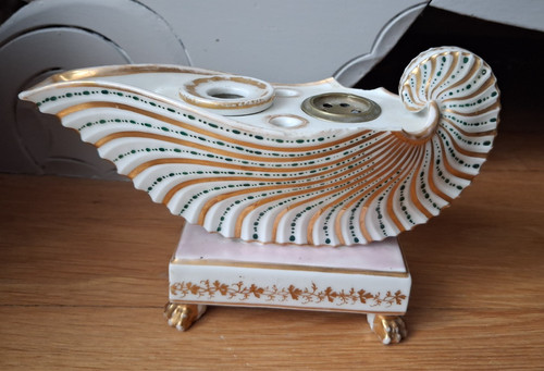 Rare encrier forme de - encrier,