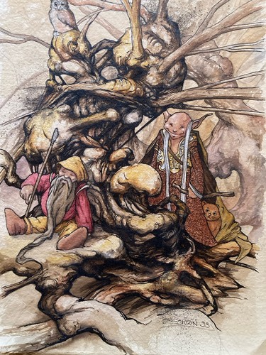 Peinture gouache encre papier - gouache,