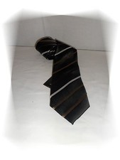 Cravate Fantaisie Marron Doré