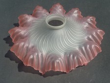 old hanging lamp molded glass chandelier lampshade vintage No. 25