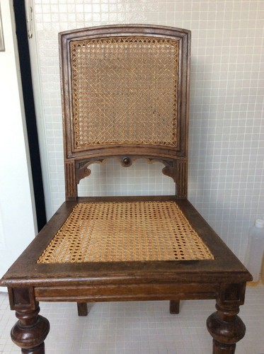 Chaise fin 19e acajou - chaise,