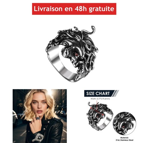 Bague homme acier - bague,
