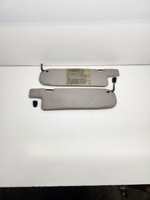 1987-1993 Volkswagen Fox Driver & Passenger Sun Visor Pair Set Vinyl GRAY