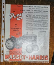 catalogue tracteur pony massey